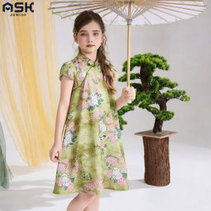 Ask Junior | Summer New Style Childrens Cheongsam Guofeng