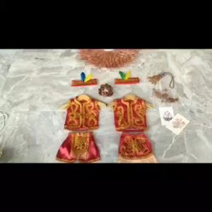 Baju Adat Dayak FREE ikat kepala dengan hiasan bulu | Kostum Carnaval Anak Laki Laki dan Perempuan