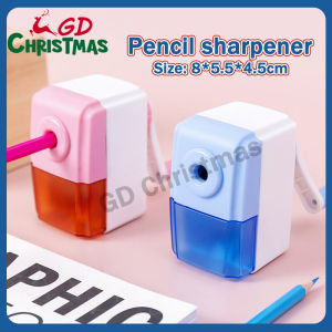 2026 Cartoon Pencil Sharpener Manual Mechanical Pencil Sharpener Hand Crank Stand Rolling School Supplies