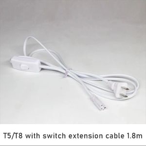Soket Fitting Konektor Lampu Panjang T5 / T8 Kabel Sambungan 3 Jalur