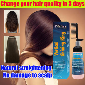 single comb is enough to straighten it fsherney rebonding straight hair cream Gentle straightening without damaging the hair Hair straightener cream 直發膏