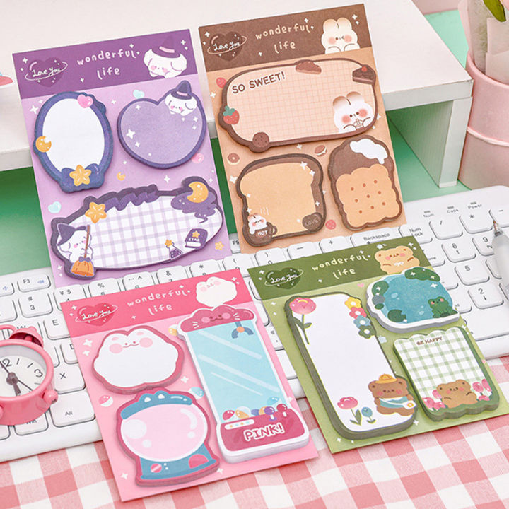 Cute Cartoon Memo Pad Kids School Supplies Note Paper Diary ...