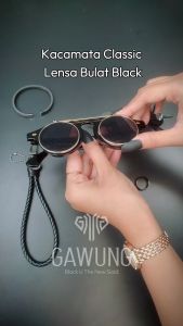 Kacamata Hitam Bulat Pria Retro Classic Vintage Sunglasses Model Antik Motor KCINTE