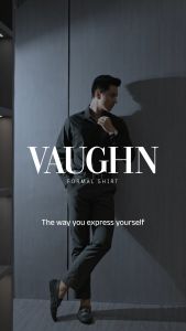 CUTOFF Vaughn Formal Shirt Clean Look Kemeja Kerja Basic Pria Stretch Panjang