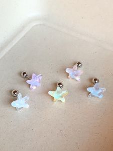 Duducouple Titanium Steel Star Ear Bone Studs Womens Sleepwear-friendly Earring Hoops Fashionable Geometric Pattern Jewelry