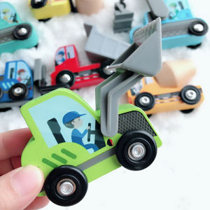 Wooden Construction Toy Vehicles Boys 2-5 Years