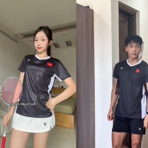 Áo Cầu Lông Quần Cầu Lông Bộ Cầu Lông Nam Nữ Chuyên Nghiệp Vải Thoáng Khí A829 - V Badwear