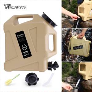12L Outdoor Bucket Portable Tank With Faucet For Camping Outdoor Food Grade PE Camping Vehicle Pure Water Bucket Household Water Storage Square Bucket With Faucet Drinking Water Storage Tank