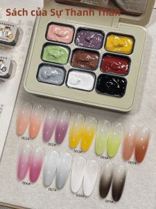 Bộ Sơn Móng Tay 9 Màu Độ Bão Hòa Cao Bán Lỏng The Book Of Tranquility Dạng Gel Gốc Acrylic Dễ Tán Không Bị Lem Được Ưa Chuộng