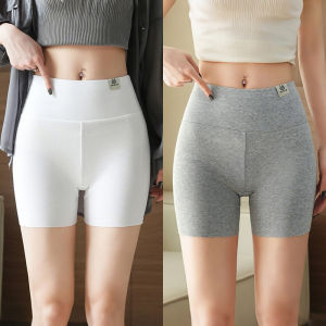 MiiOW | Plus Size High Waist Cotton Underwear Womens Summer New Style Cat Person Pure Cotton Base Layer Pants Two-In-One Slimming Safety Pants