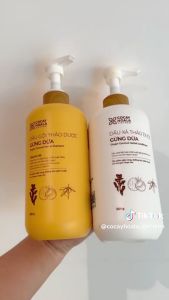 Dầu Gội Thảo Dược Hữu Cơ Gừng Dừa Cỏ Cây Hoa Lá VIETNAM - Giảm Rụng Tóc Giúp Tóc Mềm Mượt - 650g/chai