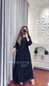 Fashion Wanita Long Dress Keyla Dres by DST Collection Busui Friendly Rayon Twill Premium