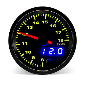 RYSJM | 52MM 7-color Backlight Car Dual Display Gauge Boost PSI BAR Water / Oil Temp Volt Oil Pressure PSI BAR Air Fuel EGT RPM Meter
