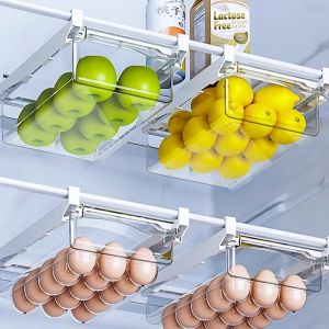 Egg Storage Organizer Drawers Hanging Basket