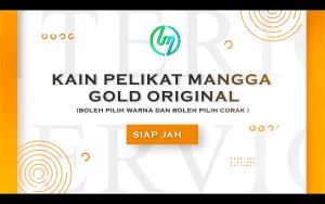 Kain Pelikat Mangga Gold kain sarong dewasa selesa sejuk lembut