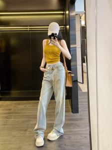 Leathercat Womens Knitted Crop Top Summer Outfit Slimming Stylish Sweet And Spicy Personality Ladies Vest Fashionable Trend