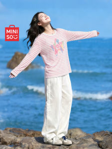 Miniso | Cool Lightweight Striped T-Shirt Long Sleeve