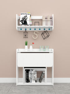 Wall Hanging Ultra-Thin Folding Table Wall Learning Storage Desk Corner Multi-Functional Computer Desk down Folding Table