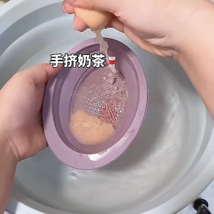 Silicone Brush Cleaner Puff Washing Foldable Bowl Scrubbing Portable Washing Tool Cleaning Bowl Drying Mesh Silicone Brush Cleaner Puff Foldable Bowl Scrubbing Tool Dish Makeup Brush Cleaning Drying Mesh Tool
