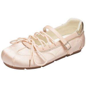 Agsdon | Pink Mary Jane Shoes Internal Heightening