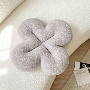 Manyue Ins Cute Clover Cushion Thickened Fleece Chair Cushion Tatami Mat Model Room Sofa Cushion