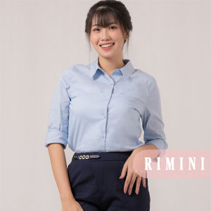RIMINI - Atasan Wanita Bluss Kemeja Formal Lengan Panjang Hijab Friendly XS-XXXL - Emmia Top 85727