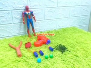 8899-95 (BISA NYALA!) Set Lengkap Mainan Anak Laki-Laki Super Hero Spiderman Pahlawan Kekinian