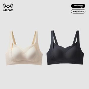 Áo ngực thể thao MiiOW Cat cho nữ làm bằng vải thoáng khí có dây đeo điều chỉnh