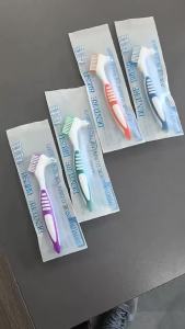 New 1Pcs Invisible Braces Retainer Descaling Brush Double Sided Denture Toothbrush Cleaning Brush