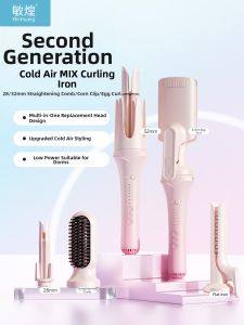 Automatic Ionic Curling Iron with Cold Air Straightening and Waves 32mm