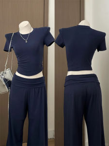 LANMENGYA | Navy Slimming Yoga Sportswear Set