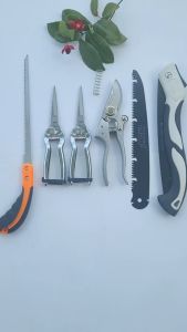 (FREESHIP) Combo Dụng Cụ Làm Vườn Cây Cảnh Bonsai Nhật Bản (Kéo Tỉa Trắng Kéo Cắt Cành SK5 Cưa Lách New và Cưa Gập Cầm Tay Kèm Lưỡi) - Dụng Cụ Nông Nghiệp GD Smart