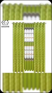 Socone Elegant Blackout 3IN1 set Curtain 53in x 84in Home Decor