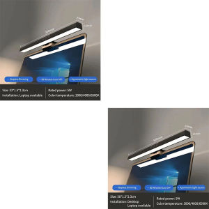 Aitemay Touch Control LED Monitor Light Bar 50cm 33cm Screen Hanging Lamp No Glare USB Powered Reading Light For Office Home