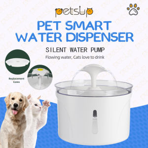 Petsup Pet Water Dispenser Large Automatic 2.5L Fountain Dispenser LED Pet Drinking Fountain