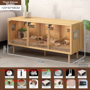 Waterproof Easy-to-Clean Parrot Cage Partition 2-room