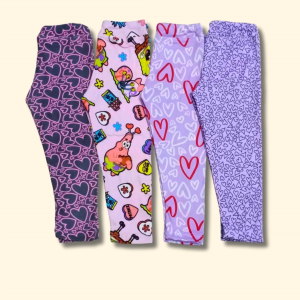 3pcs Bargain Kids Leggings for Girls Printed Bottoms