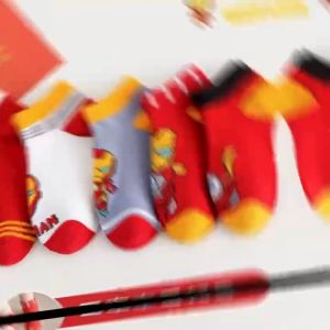 5 Pairs Set Kids Cotton Socks Baby Socks Marvel Cartoon Boy Girl Socks Stockings Cotton Socks