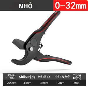 Dụng Cụ Cắt Ống Hợp Kim Nhôm 32mm-75mm Dụng Cụ Cầm Tay Dạng Kéo Ratchet Để Cắt Ống PVC/PU/PP/PE Dụng Cụ Sửa Ống Nước Đa Năng