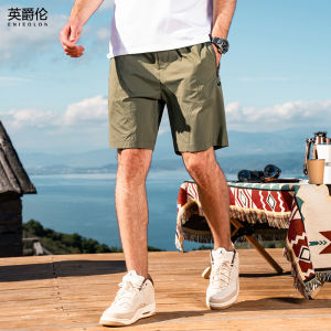 Quick Dry Loose Mens Shorts Summer Outdoor Wear Casual Pants Multiple Options Available Fashionable Urban Style Polyester Fiber