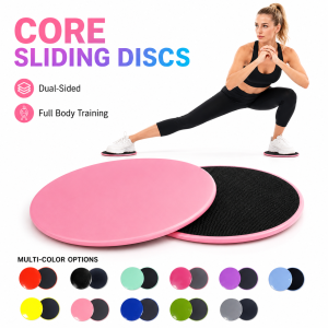 2Pcs Yoga Sliding Discs Set Double Sided Fitness Gliders PP Core Training Plates for Home Gym Floor Workout Exercise Balance Pad