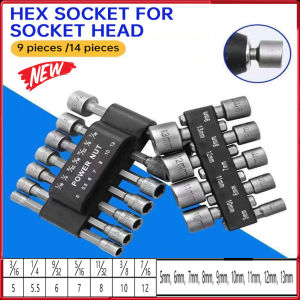 Powerful Socket Inner Hexagonal Wrench Hexagonal Handle Screwdriver Socket Extension Rod Pneumatic Screwdriver Insert Tool Set