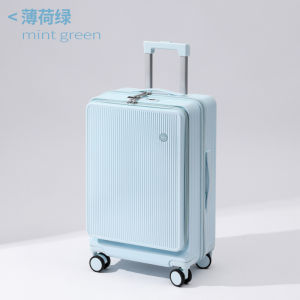 Multifunctional Hardshell Suitcase 22 Inch Travel Bag for Men And Women with Front Opening Cover And Combination Lock