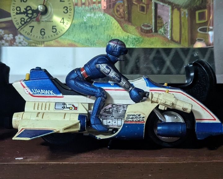 Shaider Space Sheriff and Bluhawk 1984 Preloved Bandai Japanese