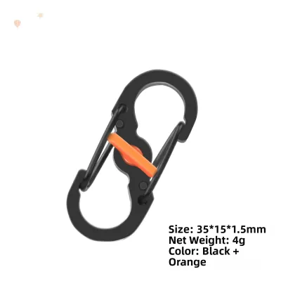 TEKANAI | Anti-theft Easy-Hang S Clip Keychain Locking Carabiner