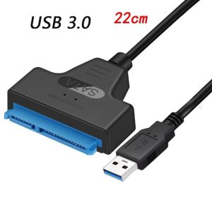 USB 3.0 to SATA Cable for 2.5" HDD/SSD Adapter SATA to USB Cable 22 Pin 7+15 HDD/SSD Cord 5 Gbps High Speed Support UASP