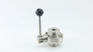 3/4“ 1” 1-1/2" 2" 19/25/32/38/51/63mm Stainless Steel 304 Sanitary Butterfly Valve Tri Clamp 50.5/64/77.5mm Homebrew Beer Dairy