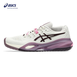 ASICS Women GEL-RESOLUTION X Tennis Shoes in Soft Oat/Dark Aubergine