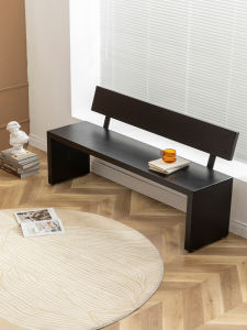 Silent Style Solid Wood For Home Living Room Dining Stool Long Bench Entrance Chair Bedroom Bed End Stool Wooden Bench with Backrest