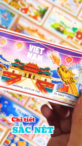 Nam châm kim loại có chi tiết dập nổi hình ảnh Việt Nam Nha Trang Phú Quốc Hồ Chí Minh Nam châm tủ lạnh Saigonir